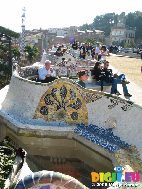 21112 Ceramic Bench Parc Guell